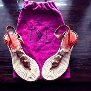 Diane Von Furstenberg Sandals size 7 1/2